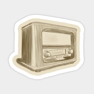 Retro Radio Sticker